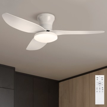 Brilagi - світлодіодний стельовий вентилятор з регулюванням яскравості LED/30W/230V 3000-6500K білий + дистанційне керування