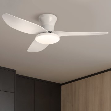 Brilagi - Світлодіодний стельовий вентилятор з регулюванням яскравості LED/30W/230V 3000-6500K білий + пульт дистанційного керування