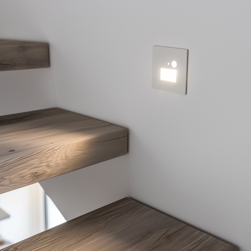 Brilagi - LED Світильник для сходів з датчиком руху JACK LED/1,5W/230V 3000K/4000K/6500K білий