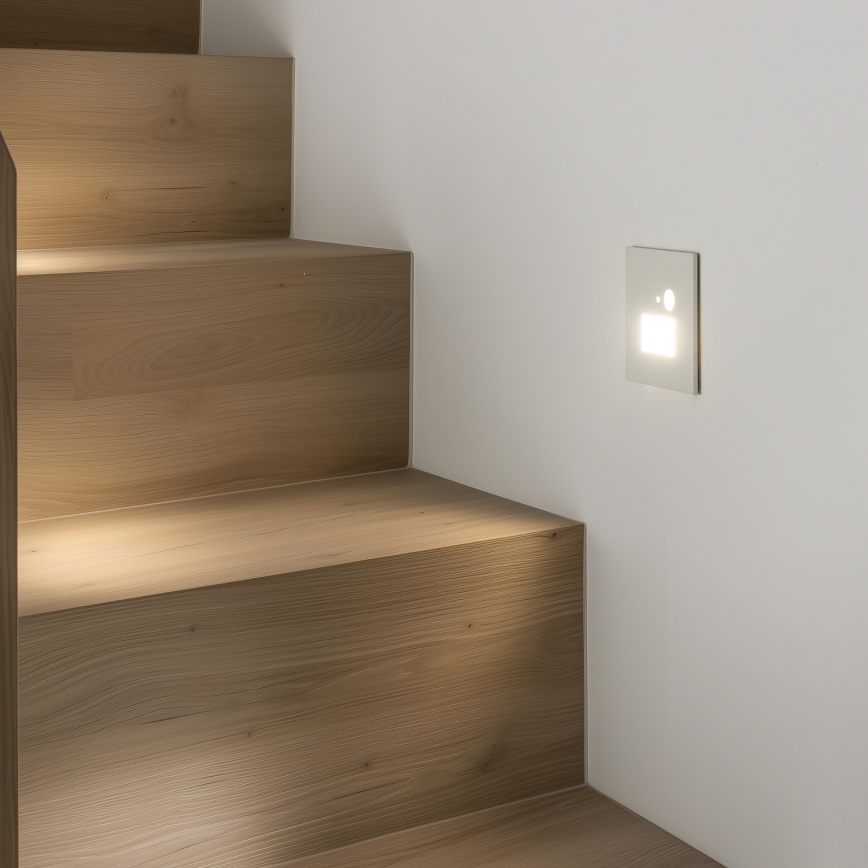 Brilagi - LED Світильник для сходів з датчиком руху JACK LED/1,5W/230V 3000K/4000K/6500K білий