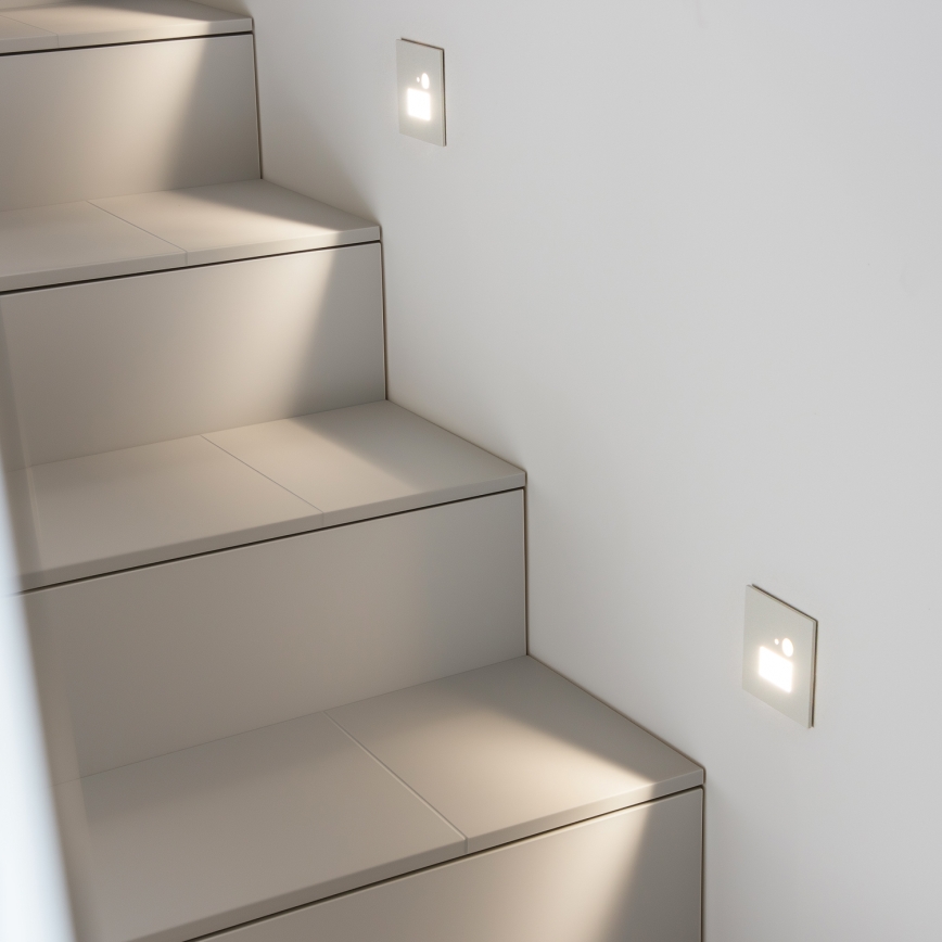 Brilagi - LED Світильник для сходів з датчиком руху JACK LED/1,5W/230V 3000K/4000K/6500K білий