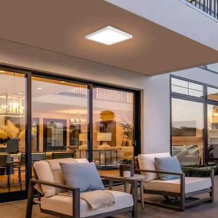 Brilagi - Світлодіодний стельовий світильник для ванної кімнати ULTRA SLIM LED/18W/230V 30x30 см білий IP54