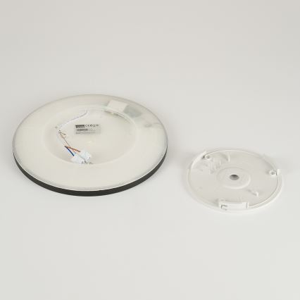 Brilagi - Світлодіодний стельовий світильник для ванної кімнати ULTRA SLIM LED/18W/230V діаметр 30 см чорний IP54
