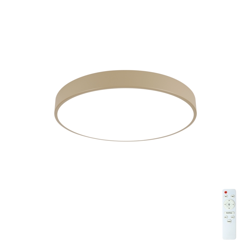 Brilagi - LED-стельовий світильник з регулюванням яскравості POOL LED/60W/230V 3000-6000K діаметр 60 см, бежевий + пульт дистанційного керування