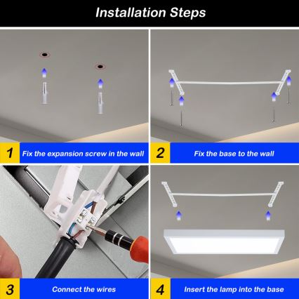 Brilagi - Стельовий LED світильник для ванної з регулюванням яскравості FRAME SMART LED/30W/230V 30x60 cm 3000-6000K IP44 білий + пульт дистанційного керування