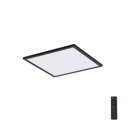 Brilagi - Світлодіодний стельовий світильник з регулюванням яскравості SLIMFRAME LED/25W/230V 30x30 cm 3000-6000K чорний + пульт дистанційного керування