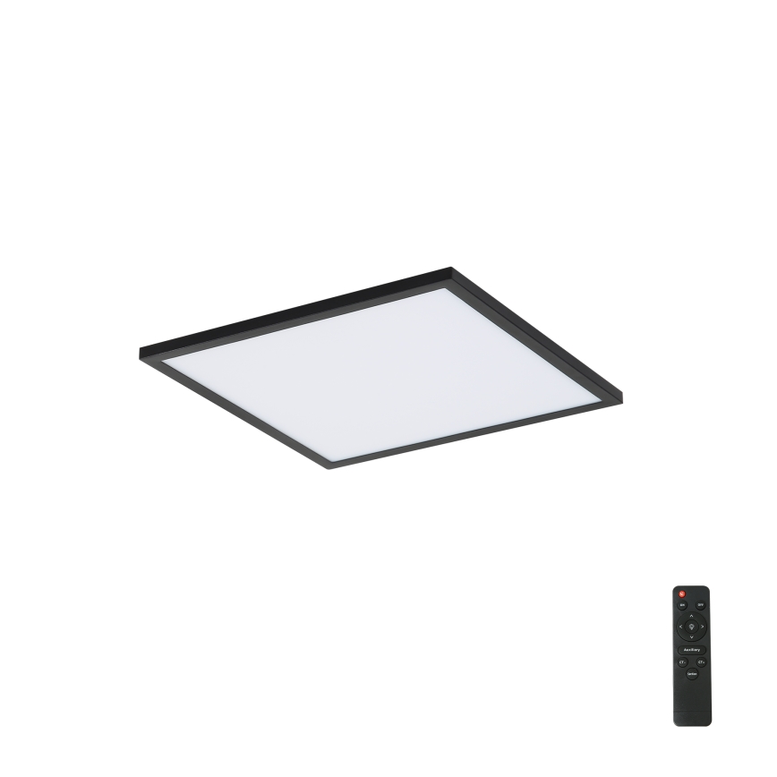 Brilagi - Світлодіодний стельовий світильник з регулюванням яскравості SLIMFRAME LED/25W/230V 30x30 cm 3000-6000K чорний + пульт дистанційного керування