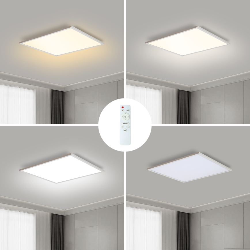 Brilagi - Світлодіодний стельовий світильник з регулюванням яскравості SLIMFRAME LED/36W/230V 45x45 см 3000-6000K білий + пульт дистанційного керування