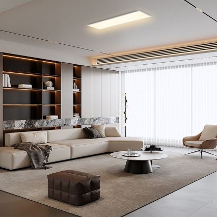 Brilagi - Світлодіодний стельовий світильник з регулюванням яскравості SLIMFRAME LED/58W/230V 120x30 см 3000-6000K білий + пульт дистанційного керування