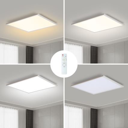 Brilagi - Світлодіодний стельовий світильник з регулюванням яскравості SLIMFRAME LED/58W/230V 60x60 см 3000-6000K білий + пульт дистанційного керування