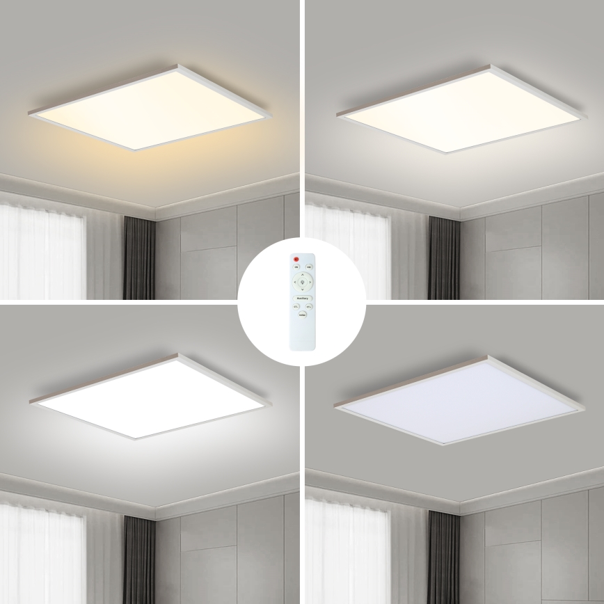 Brilagi - Світлодіодний стельовий світильник з регулюванням яскравості SLIMFRAME LED/58W/230V 60x60 см 3000-6000K білий + пульт дистанційного керування