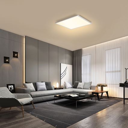 Brilagi - Світлодіодний стельовий світильник з регулюванням яскравості SLIMFRAME LED/58W/230V 60x60 см 3000-6000K білий + пульт дистанційного керування