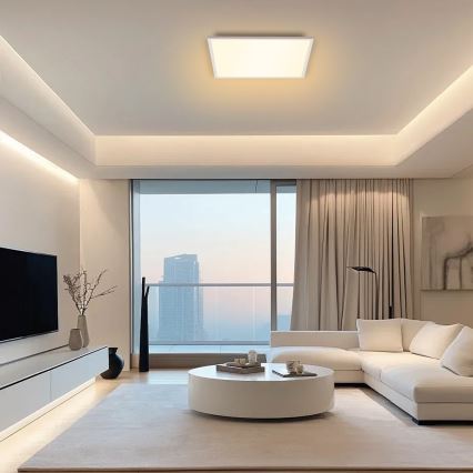 Brilagi - Світлодіодний стельовий світильник з регулюванням яскравості SLIMFRAME LED/58W/230V 60x60 см 3000-6000K білий + пульт дистанційного керування