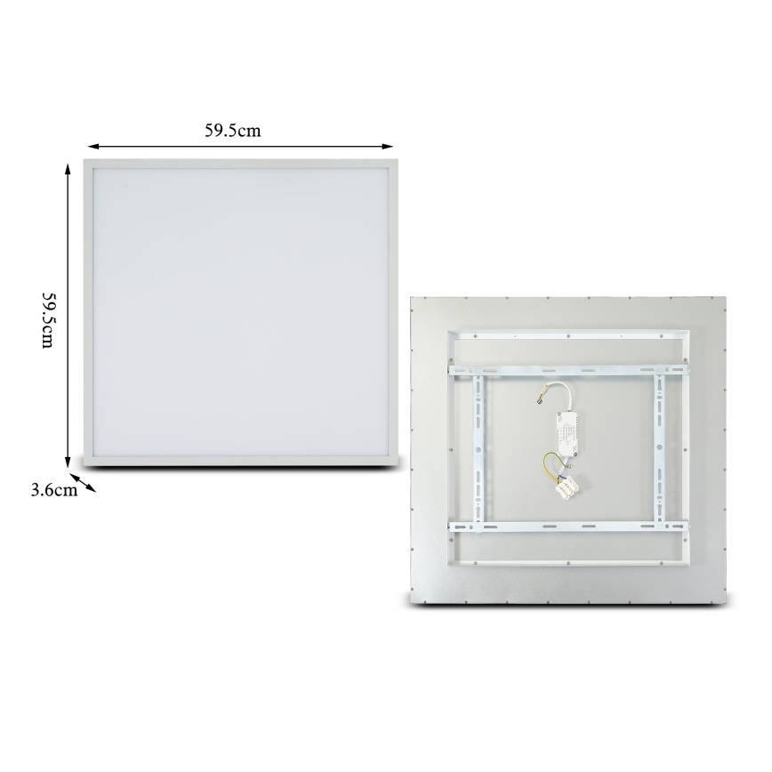 Brilagi - Світлодіодний стельовий світильник з регулюванням яскравості SLIMFRAME LED/58W/230V 60x60 см 3000-6000K білий + пульт дистанційного керування