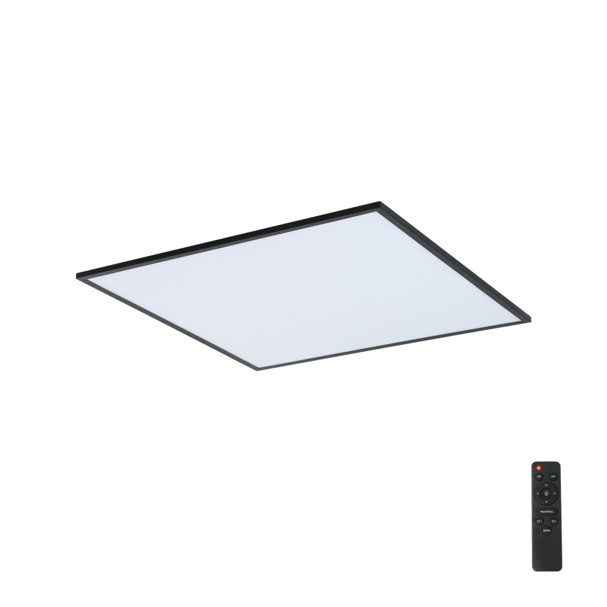 Brilagi - Світлодіодний стельовий світильник з регулюванням яскравості SLIMFRAME LED/58W/230V 60x60 см 3000-6000K чорний + пульт дистанційного керування