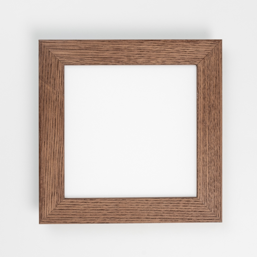 Brilagi - Світлодіодний стельовий світильник з регулюванням яскравості SLIMFRAME WOOD LED/25W/230V 34x34 cm 3000-6000K темно-коричневий + пульт дистанційного керування