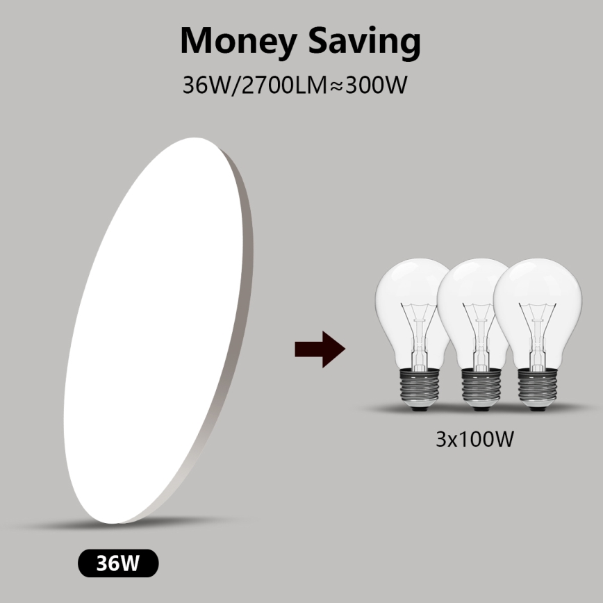 Brilagi - Світлодіодний світильник з регулюванням яскравості SMART STARS LED/36W/230V 2700-6500K Wi-Fi Tuya + дистанційне керування