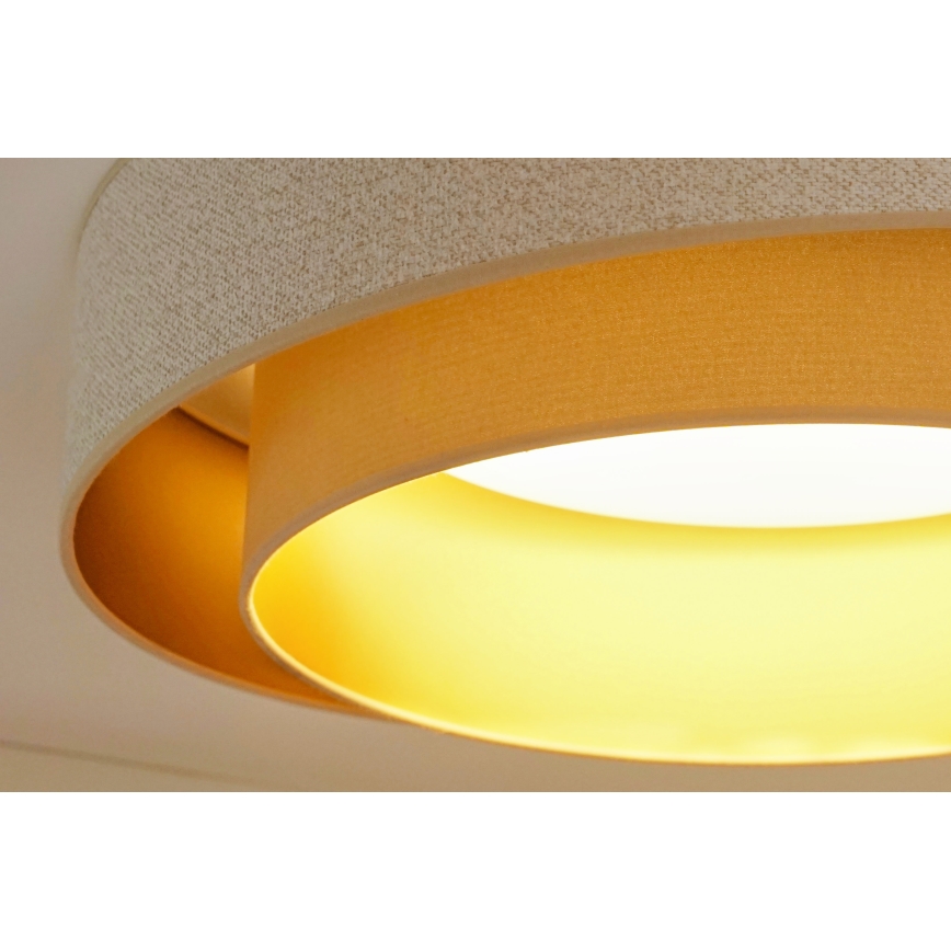 Brilagi - Світлодіодний стельовий світильник з регулюванням яскравості VEGAS SHINE LED/24W/230V діаметр 60 см 3000/4000/6500K кремовий/бежевий + пульт дистанційного керування