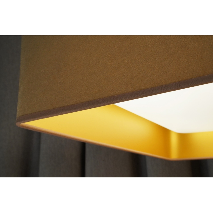 Brilagi - Світлодіодний стельовий світильник з регулюванням яскравості VELVET SQUARE LED/24W/230V 3000/4000/6500K + пульт дистанційного керування бежевий