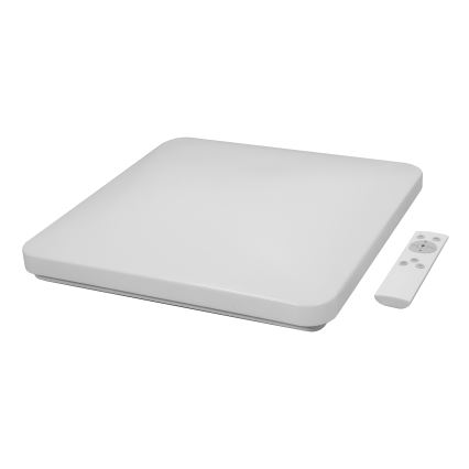 Brilagi - Світлодіодний стельовий світильник з регулюванням яскравості VELVET SQUARE LED/24W/230V 3000/4000/6500K + пульт дистанційного керування бежевий