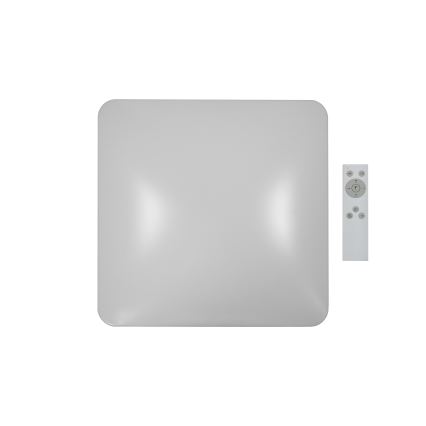 Brilagi - Світлодіодний стельовий світильник з регулюванням яскравості VELVET SQUARE LED/24W/230V 3000/4000/6500K + пульт дистанційного керування бежевий