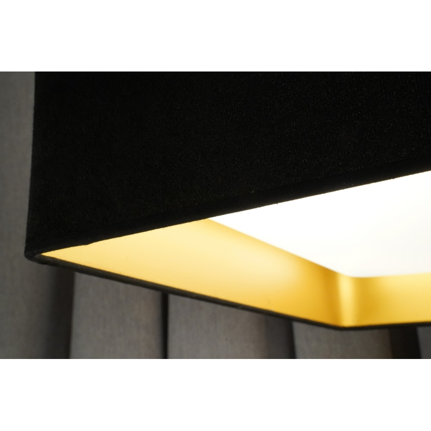 Brilagi - Світлодіодний стельовий світильник з регулюванням яскравості VELVET SQUARE LED/24W/230V 3000/4000/6500K + пульт дистанційного керування чорний