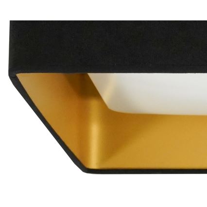 Brilagi - Світлодіодний стельовий світильник з регулюванням яскравості VELVET SQUARE LED/24W/230V 3000/4000/6500K + пульт дистанційного керування чорний