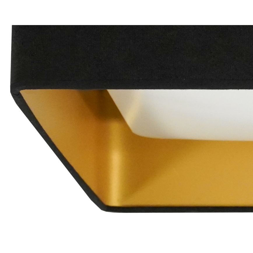 Brilagi - Світлодіодний стельовий світильник з регулюванням яскравості VELVET SQUARE LED/24W/230V 3000/4000/6500K + пульт дистанційного керування чорний