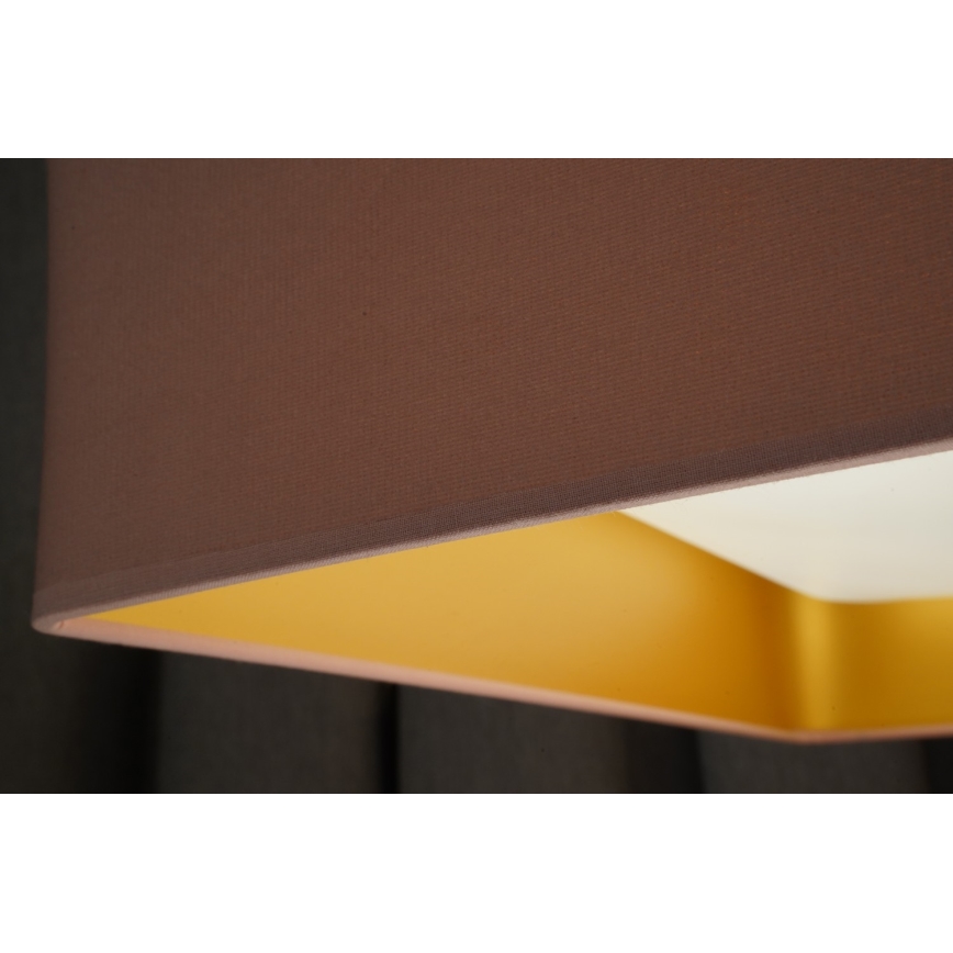 Brilagi - Світлодіодний стельовий світильник з регулюванням яскравості VELVET SQUARE LED/24W/230V 3000/4000/6500K + пульт дистанційного керування рожевий