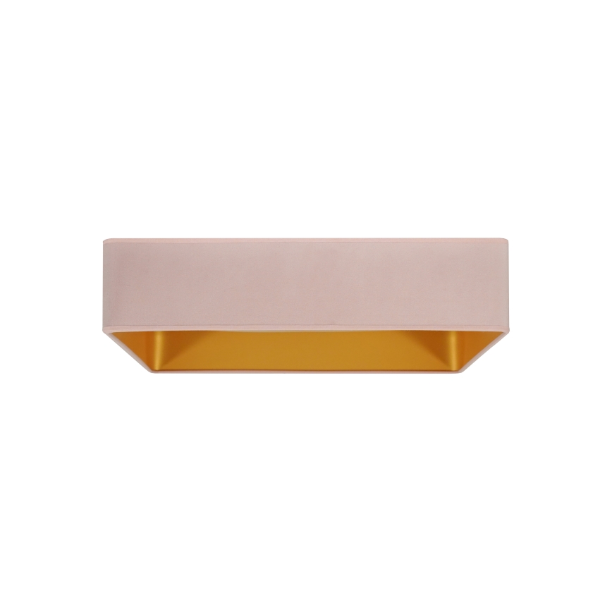 Brilagi - Світлодіодний стельовий світильник з регулюванням яскравості VELVET SQUARE LED/24W/230V 3000/4000/6500K + пульт дистанційного керування рожевий