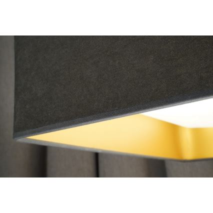 Brilagi - Світлодіодний стельовий світильник з регулюванням яскравості VELVET SQUARE LED/24W/230V 3000/4000/6500K + пульт дистанційного керування сірий