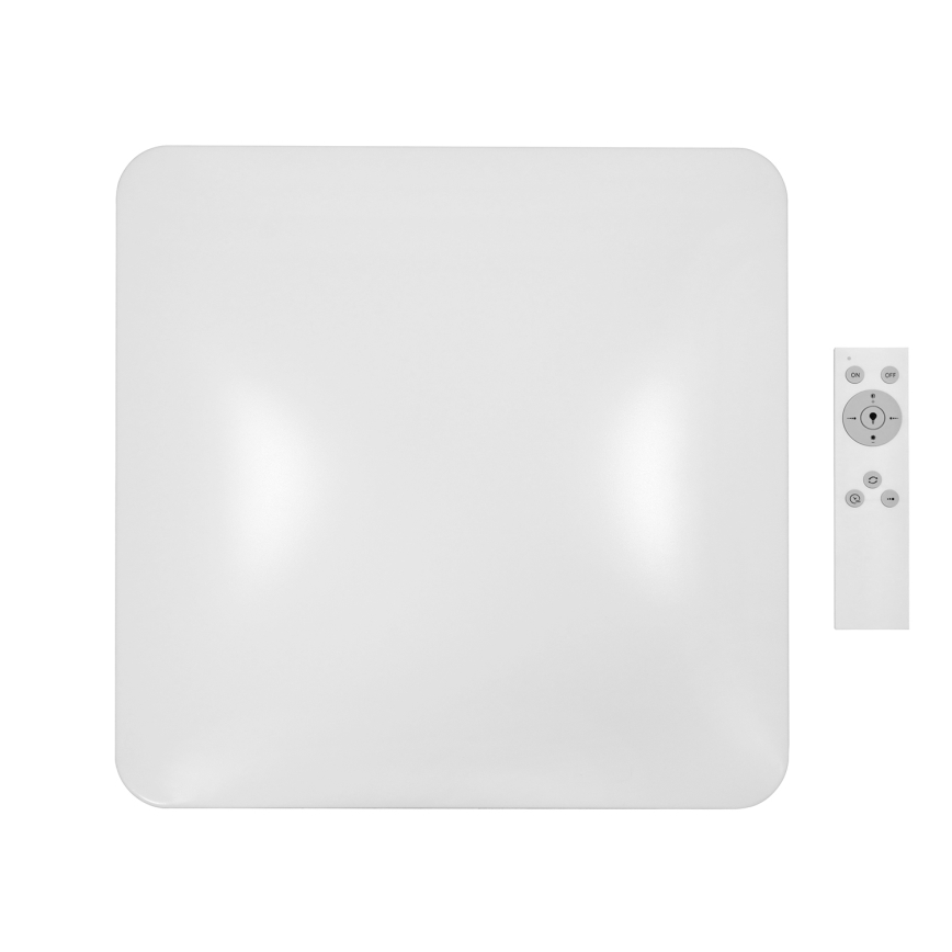 Brilagi - Світлодіодний стельовий світильник з регулюванням яскравості VELVET SQUARE LED/24W/230V 3000/4000/6500K + пульт дистанційного керування кремовий