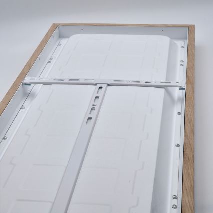 Brilagi - Стельовий LED світильник для ванної з регулюванням яскравості WOODY FRAME LED/50W/230V дуб 120x30 см 3000-6000K IP44 + пульт дистанційного керування
