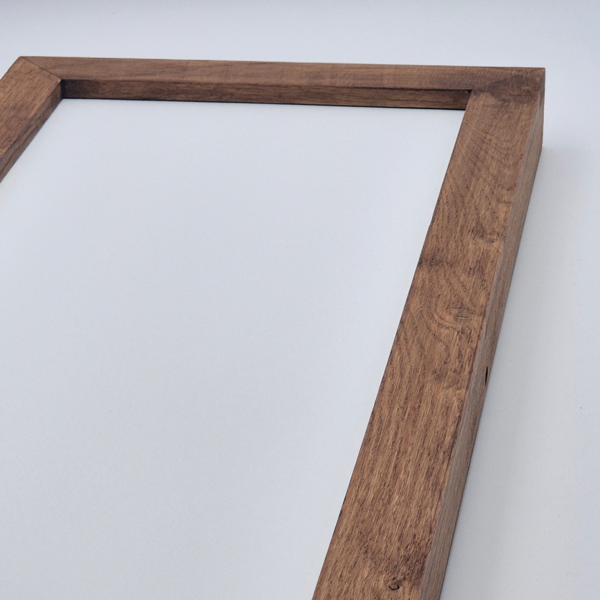 Brilagi - Стельовий LED світильник для ванної з регулюванням яскравості WOODY FRAME LED/50W/230V дуб вишня 120x30 см 3000-6000K IP44 + пульт дистанційного керування