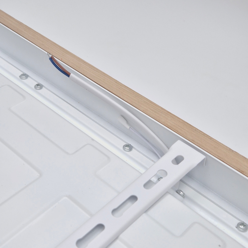 Brilagi - Стельовий LED світильник для ванної з регулюванням яскравості WOODY FRAME LED/50W/230V дуб 60x60 см 3000-6000K IP44 + пульт дистанційного керування