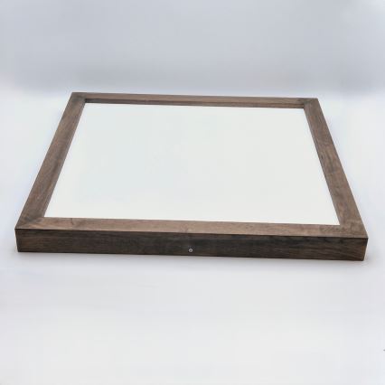 Brilagi - Стельовий LED світильник для ванної з регулюванням яскравості WOODY FRAME LED/50W/230V дуб 60x60 см 3000-6000K IP44 + пульт дистанційного керування