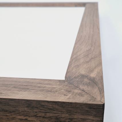 Brilagi - Стельовий LED світильник для ванної з регулюванням яскравості WOODY FRAME LED/50W/230V дуб 60x60 см 3000-6000K IP44 + пульт дистанційного керування