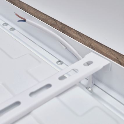 Brilagi - Стельовий LED світильник для ванної з регулюванням яскравості WOODY FRAME LED/50W/230V дуб 60x60 см 3000-6000K IP44 + пульт дистанційного керування