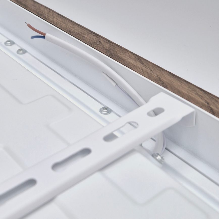 Brilagi - Стельовий LED світильник для ванної з регулюванням яскравості WOODY FRAME LED/50W/230V дуб 60x60 см 3000-6000K IP44 + пульт дистанційного керування