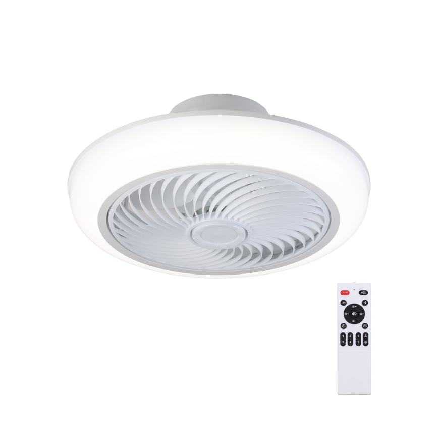 Brilagi - LED Стельовий світильник з вентилятором та регулюванням яскравості LED/30W/230V 3000-6500K білий + пульт дистанційного керування