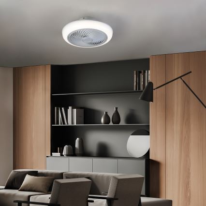 Brilagi - LED Стельовий світильник з вентилятором та регулюванням яскравості LED/30W/230V 3000-6500K білий + пульт дистанційного керування