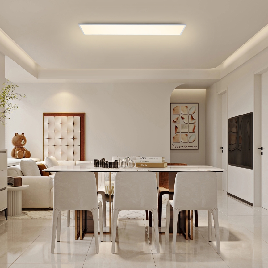 Brilagi - димований LED-стельовий світильник SLIMFRAME LED/58W/230V 120x30 cm 3000-6000K білий + пульт дистанційного керування