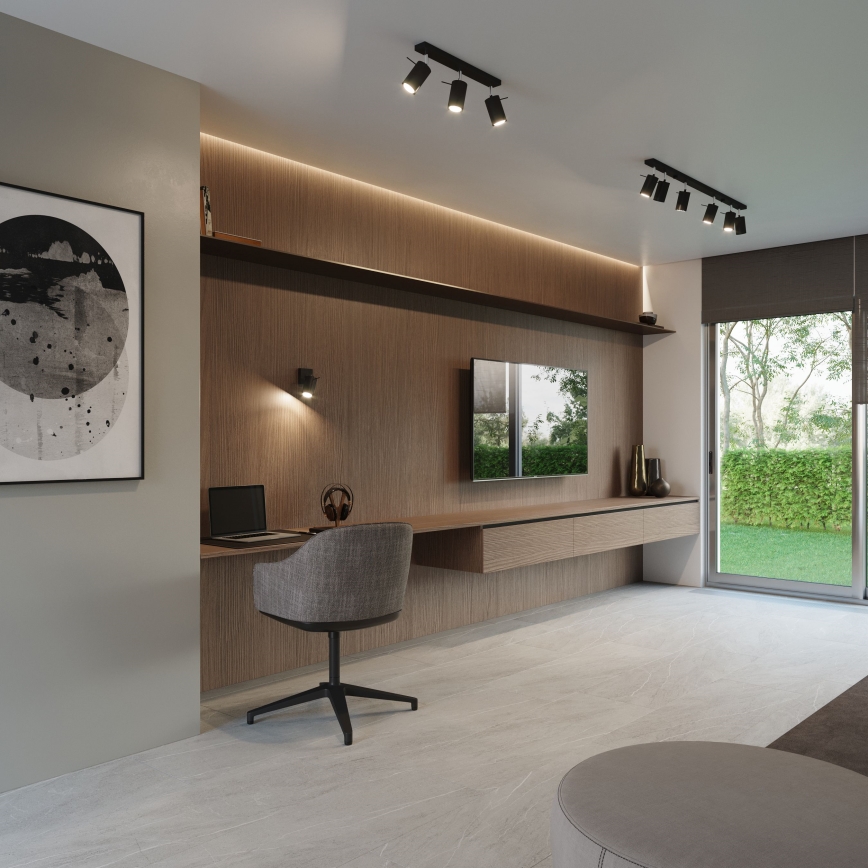 Brilagi -  Світлодіодний точковий світильник ASMUS 3xGU10/7W/230V чорний