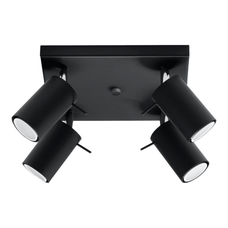 Brilagi -  Світлодіодний точковий світильник ASMUS 4xGU10/7W/230V чорний