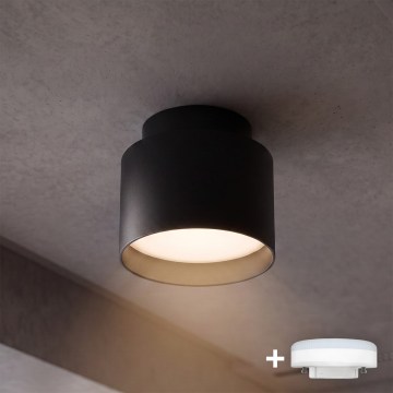 BRILAGI - світлодіодний точковий світильник BACKLIT 1xGX53/15W/230V + LED/3W діам. 8 см чорний