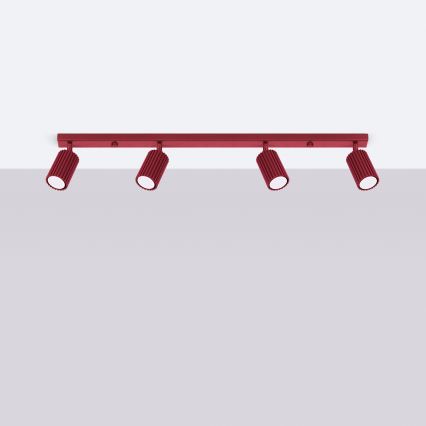 Brilagi - світлодіодний точковий світильник CRESTO 4xGU10/10W/230V бордовий