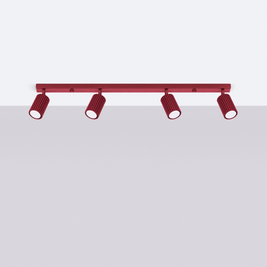 Brilagi - світлодіодний точковий світильник CRESTO 4xGU10/10W/230V бордовий