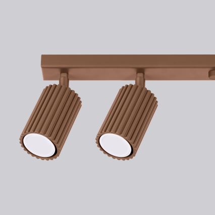 Brilagi - світлодіодний точковий світильник CRESTO 6×GU10/10 Вт/230 В коричневий