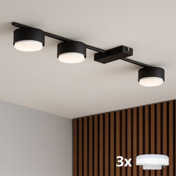 Brilagi - Світлодіодний точковий світильник MONO 3xGX53/12W/230V чорний