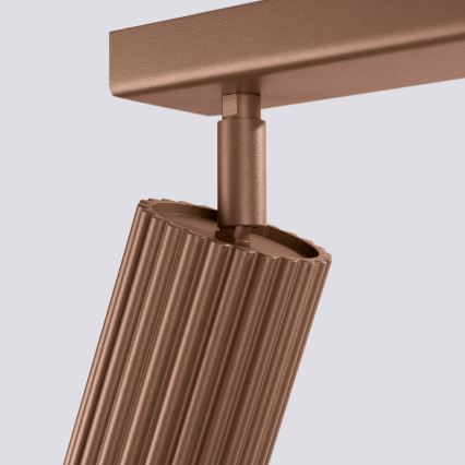 Брілагі - світлодіодний точковий світильник КРЕСТО 3×ГУ10/10 Вт/230 В коричневий